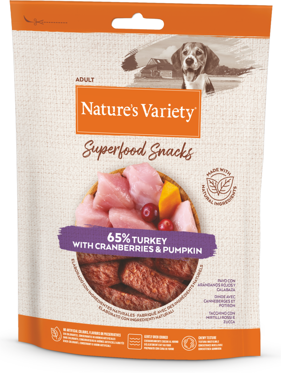 SUPERFOOD SNACK TURKEY SKANESTAI SUNIMAS skanestai sunims su kalakutiena