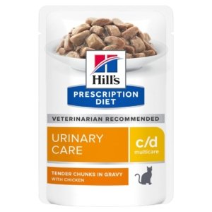 Hill's PD FELINE c/d Urinary Chicken Pouch, konservai katėms
